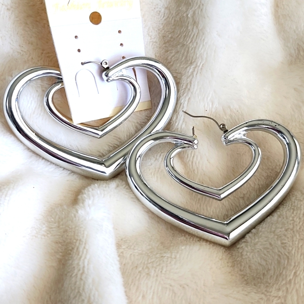 Heart Dangle Earrings